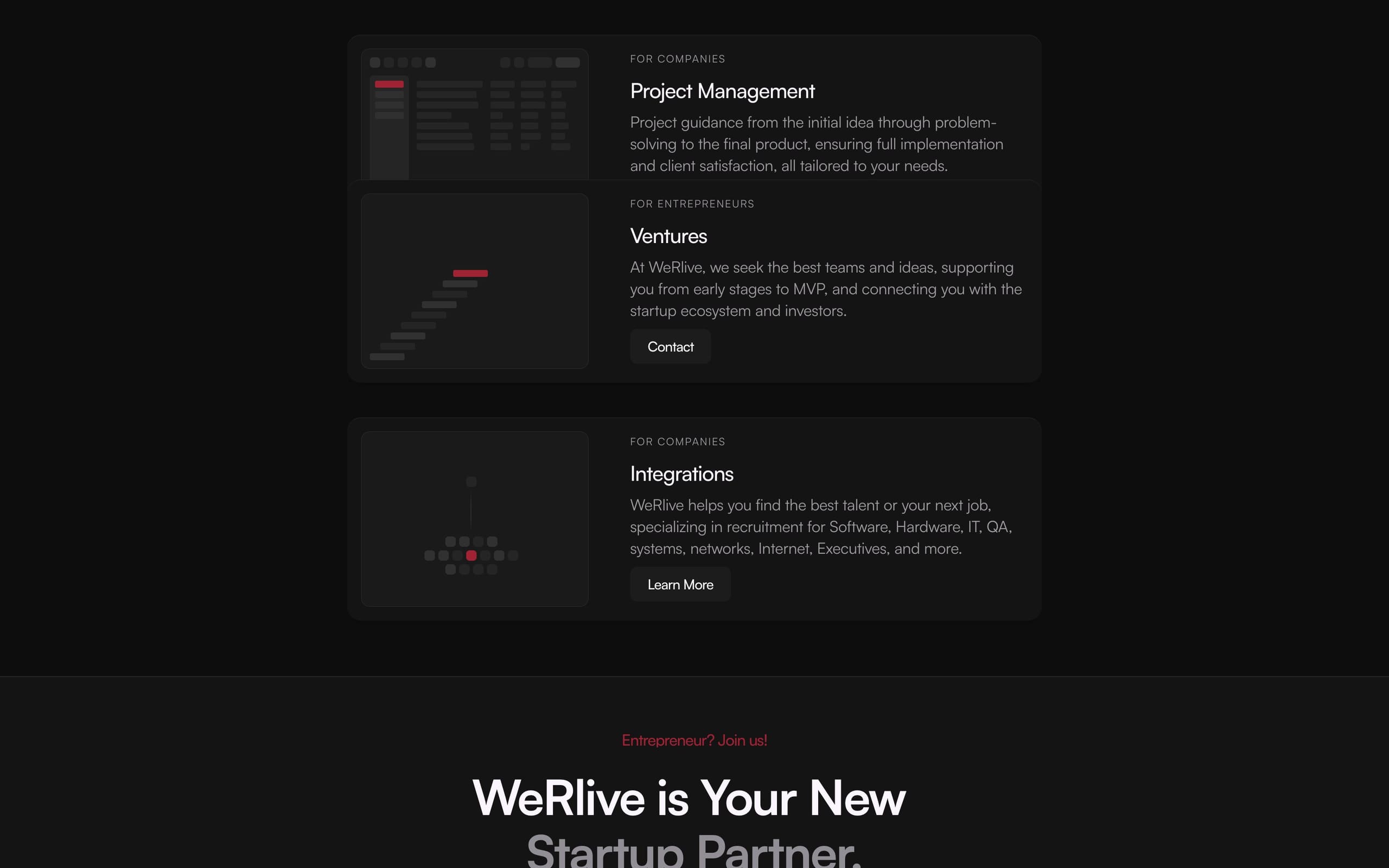 Homepage hero