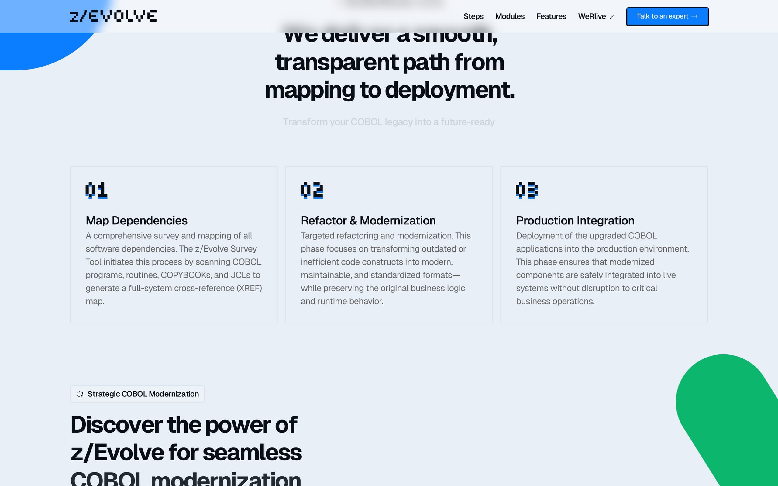 Capabilities section